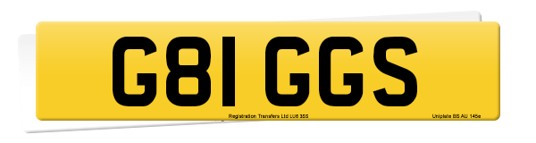 Registration number G81 GGS