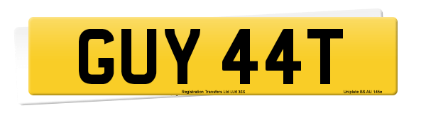 Registration number GUY 44T