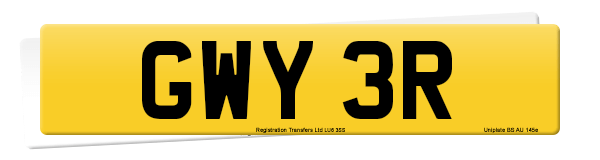 Registration number GWY 3R