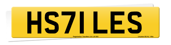 Registration number HS71 LES