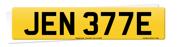 Registration number JEN 377E