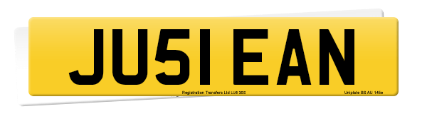 Registration number JU51 EAN