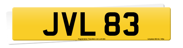 Registration number JVL 83