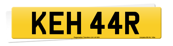 Registration number KEH 44R