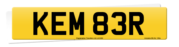 Registration number KEM 83R