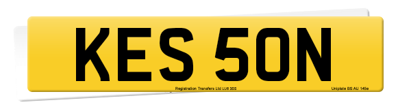 Registration number KES 50N