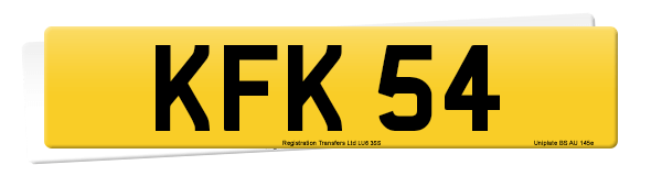 Registration number KFK 54