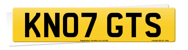 Registration number KN07 GTS