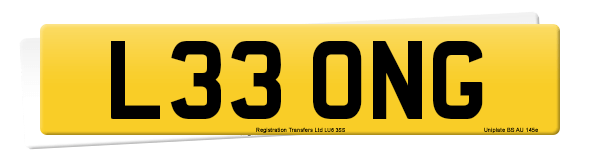 Registration number L33 ONG