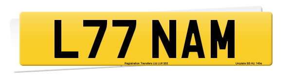 Registration number L77 NAM
