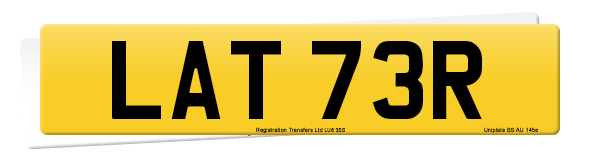 Registration number LAT 73R