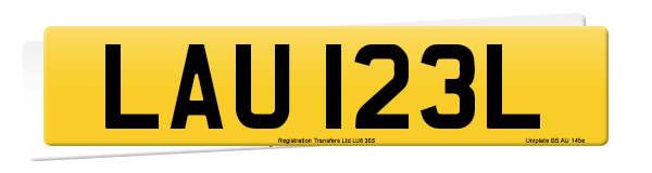 Registration number LAU 123L