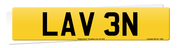 Registration number LAV 3N