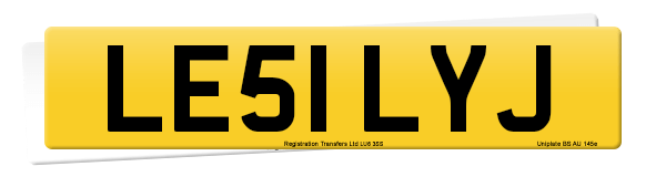 Registration number LE51 LYJ