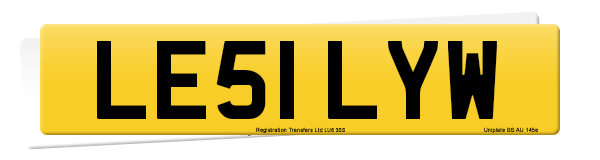 Registration number LE51 LYW