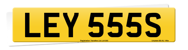 Registration number LEY 555S