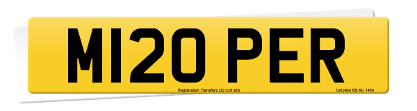 Registration number M120 PER
