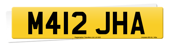 Registration number M412 JHA