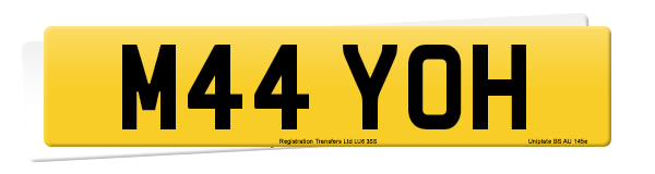 Registration number M44 YOH