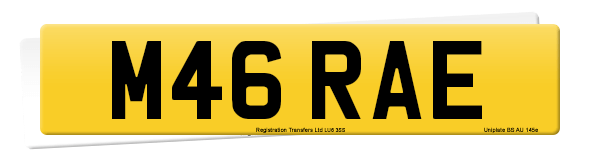 Registration number M46 RAE