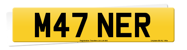 Registration number M47 NER