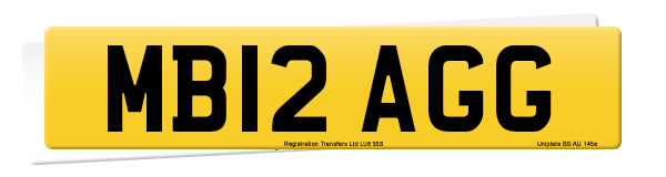 Registration number MB12 AGG