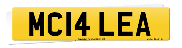 Registration number MC14 LEA