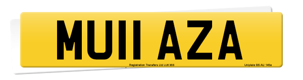 Registration number MU11 AZA
