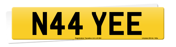 Registration number N44 YEE