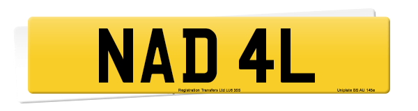 Registration number NAD 4L