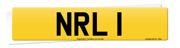Registration number NRL 1