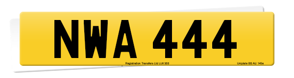 Registration number NWA 444