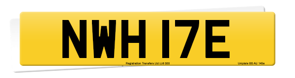 Registration number NWH 17E