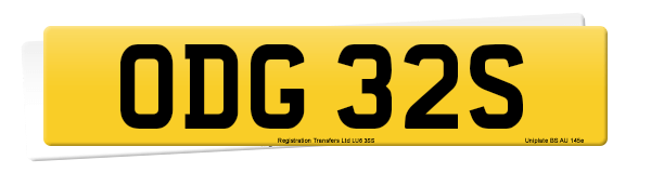 Registration number ODG 32S