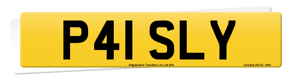 Registration number P41 SLY