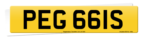 Registration number PEG 661S