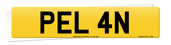 Registration number PEL 4N