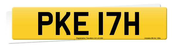 Registration number PKE 17H