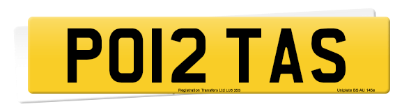 Registration number PO12 TAS