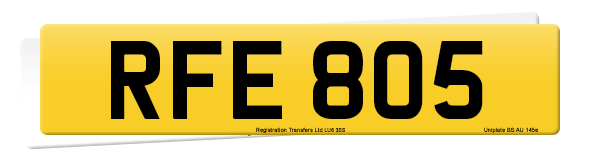 Registration number RFE 805