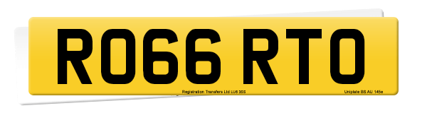 Registration number RO66 RTO