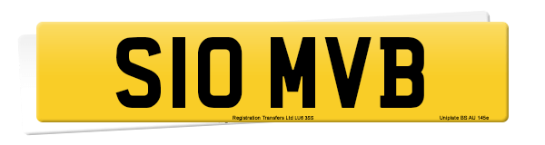 Registration number S10 MVB