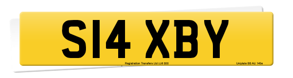 Registration number S14 XBY