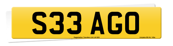 Registration number S33 AGO