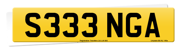 Registration number S333 NGA