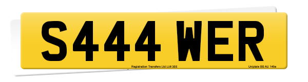 Registration number S444 WER