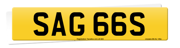 Registration number SAG 66S