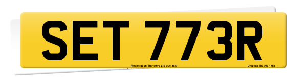 Registration number SET 773R