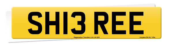 Registration number SH13 REE