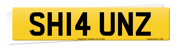 Registration number SH14 UNZ